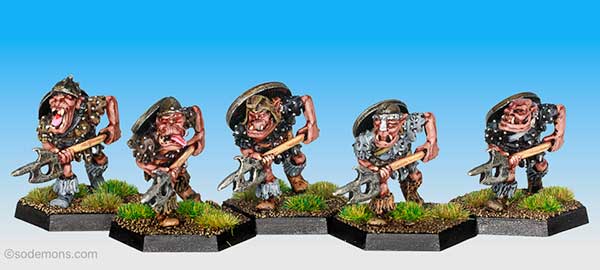 ADD53 Orcs with Battle Axe