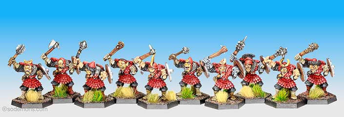 ADD54 Hobgoblins with Hand Weapons