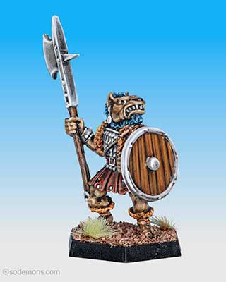 ADD55 Gnoll with Pole Arm A (Halberd)