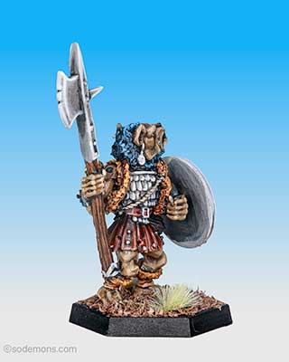 ADD55 Gnoll with Pole Arm A (Halberd)