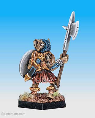 ADD55 Gnoll with Pole Arm A (Halberd)