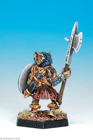 ADD55 Gnoll with Pole Arm A (Halberd)