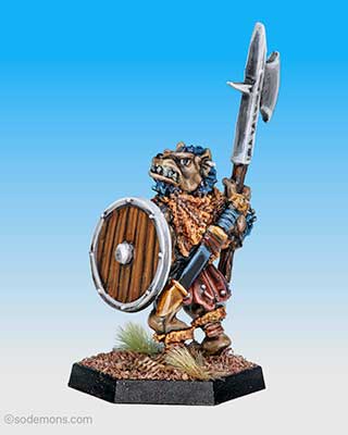 ADD55 Gnoll with Pole Arm A (Halberd)