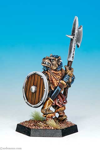 ADD55 Gnoll with Pole Arm A (Halberd)