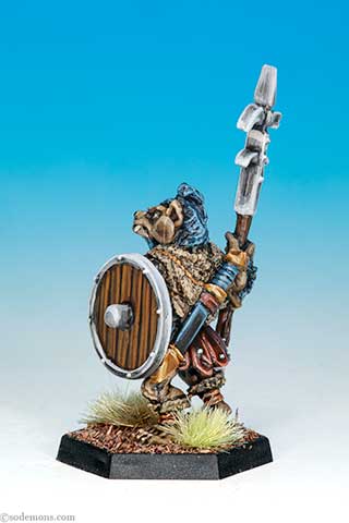 ADD55 Gnoll with Pole Arm C (Lucerne Hammer)