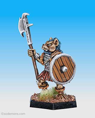 ADD55 Gnoll with Pole Arm D (Guisarme)