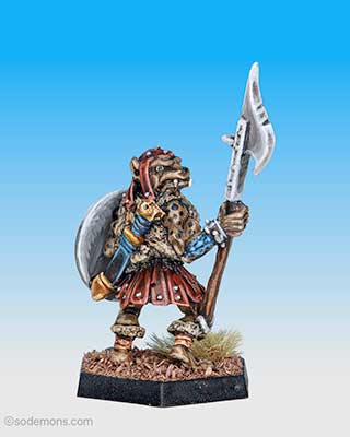 ADD55 Gnoll with Pole Arm E (Glaive Guisarme)