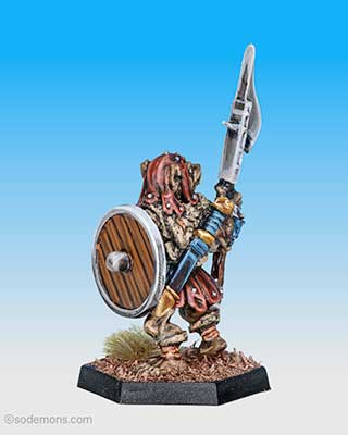 ADD55 Gnoll with Pole Arm E (Glaive Guisarme)