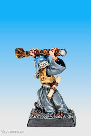 Wizard with Magic Staff