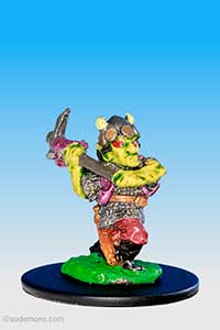 Urag Legeater attacking with Warpick