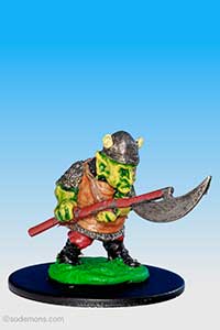 Norgus the Flatulant attacking with Spear