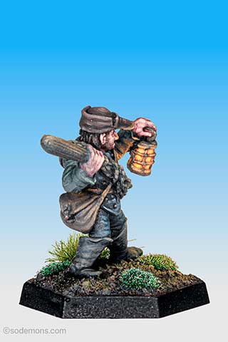 Thief with Club and Lantern