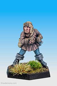 Thief with Padded Helmet and Dagger