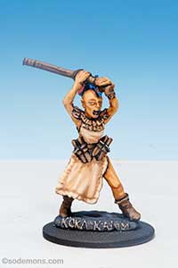 Koka-Kalim striking with Blow-Pipe