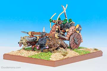 Chronicle CM22B2 4 Wolf Orc War Chariot