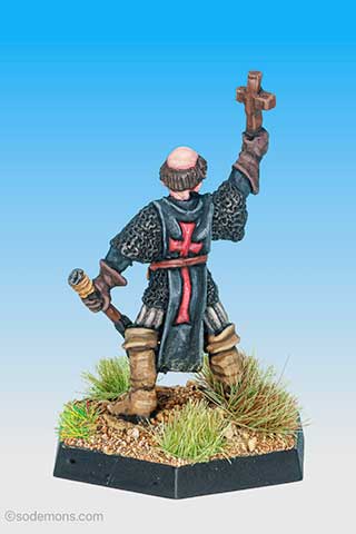 Cleric with Cross and Mace