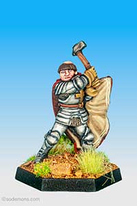 Cleric Swinging Hammer