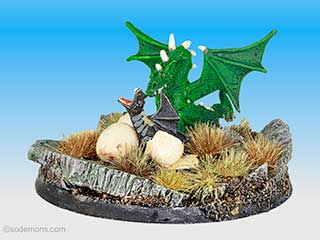 C29 Young Spined Dragon & Hatchling