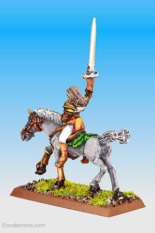 DRAG7: Bareheaded Rider with Sword