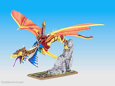 High Elf Mage on Dragon