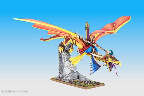 High Elf Mage on Dragon