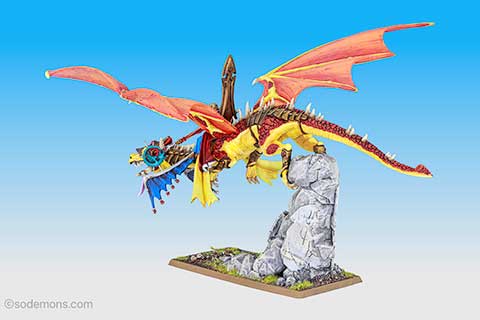 High Elf Mage on Dragon