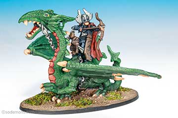 ARL3 Elven Dragon Master with Bow / Drag2 Small Dragon