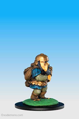 Runequest Dwarf Adventurer