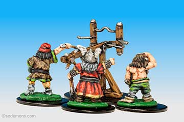 FTD16 Dwarf War Engine with 3 Crew