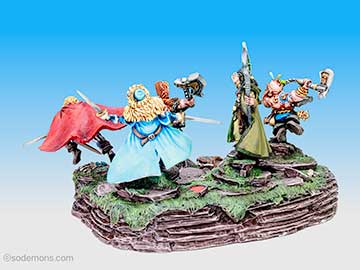 Black Library Diorama - Gotrek and Friends