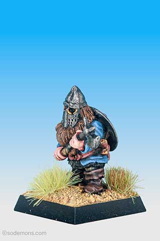 FTD3 Dwarf with Sword and Pole Arm