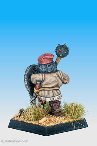 FTD4 Dwarf with Mace and Axe