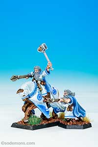 Amber Wizard Mounted and on Foot