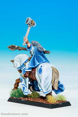 Mounted Amber Wizard