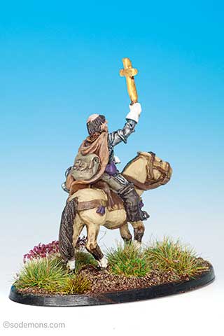 FAC3 Mounted Cleric with Cross and Mace v1