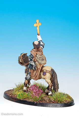 FAC3 Mounted Cleric with Cross and Mace v1