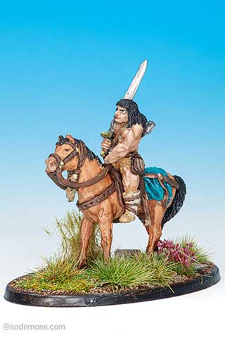 FAC9 Mounted Barbarian with Two-Handed Sword