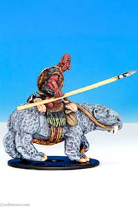 FF28-1 Red Orc in Chainmail mounted on Giant Tusker