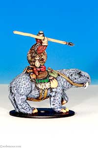 FF29-1 Red Orc in Plate Armour mounted on Giant Tusker