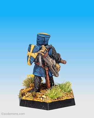 FTF35 Fighter with Axe and Flat Helm