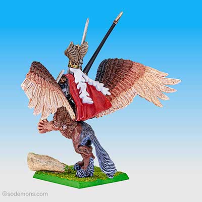 King Louen Leoncoeur on Hippogriff