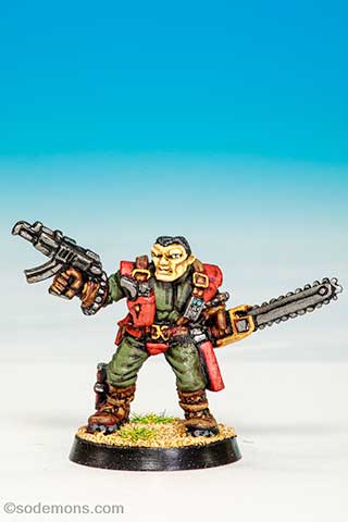 Chainsaw Warrior with Chainsaw and Blaster