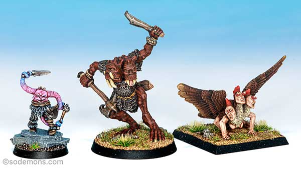 Ngaaranh Spawn of Chaos, Leaping Slomm Two-Face & Zygor Snake Arms