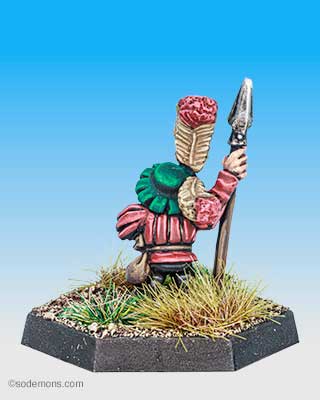 HL4 - Halfling with Spear and Plume