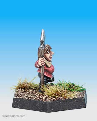 HL5 - Halfling with Spear and Mug