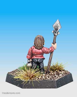 HL5 - Halfling with Spear and Mug