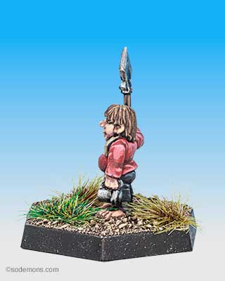 HL5 - Halfling with Spear and Mug