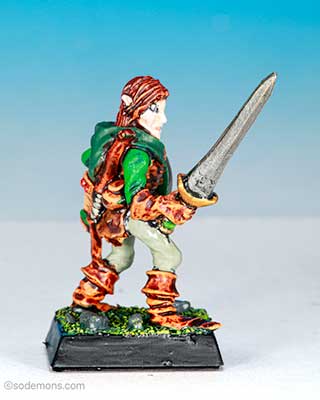 ME31v2 Wood Elf with Sword D