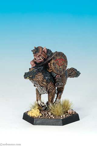 ME41 Goblin Wolf Rider - Mounted