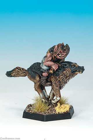 ME41 Goblin Wolf Rider - Mounted
